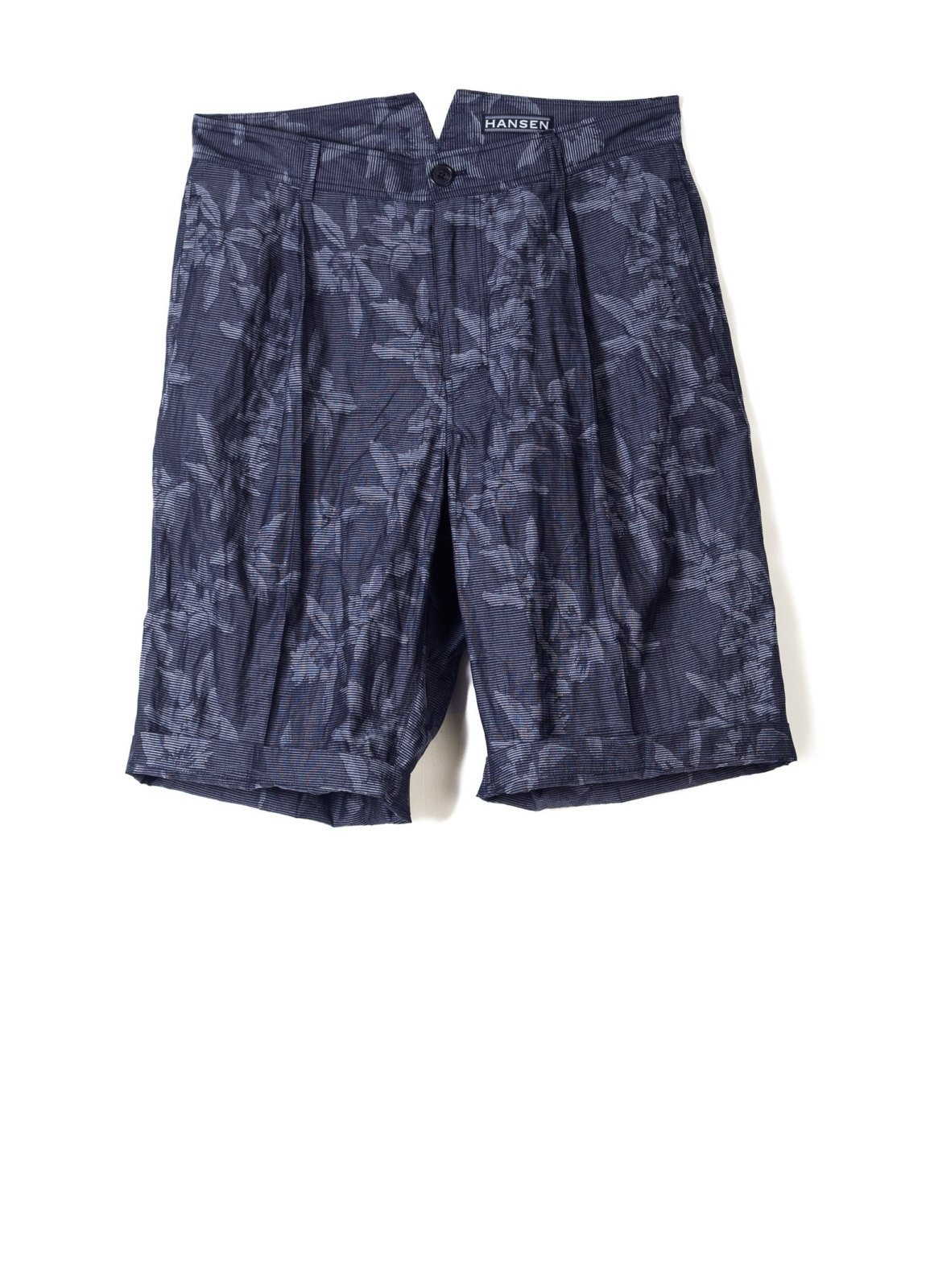 GILBERT | Wide Cut Shorts | Botanic Indigo | €190 -HANSEN Garments- HANSEN Garments