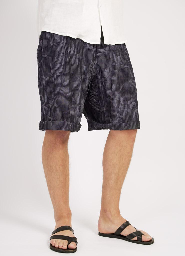 GILBERT | Wide Cut Shorts | Botanic Indigo | €190 -HANSEN Garments- HANSEN Garments