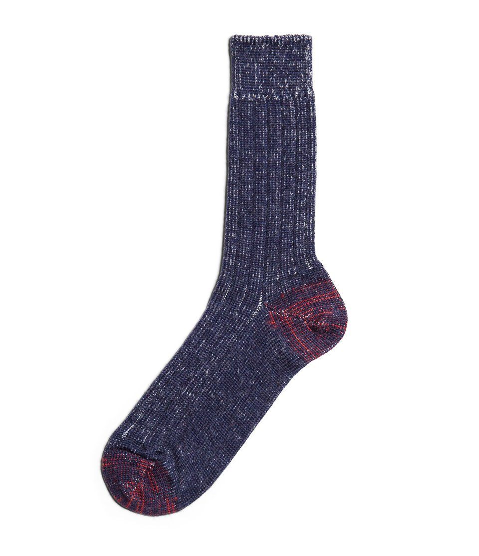 MERZ B. SCHWANEN - GOOD ORIGINALS | Wool Socks | Ink Blue/Nature - HANSEN Garments