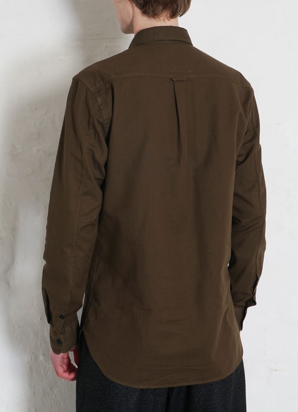 HANSEN Garments - HAAKON | Hidden Button Down Shirt | Plant - HANSEN Garments
