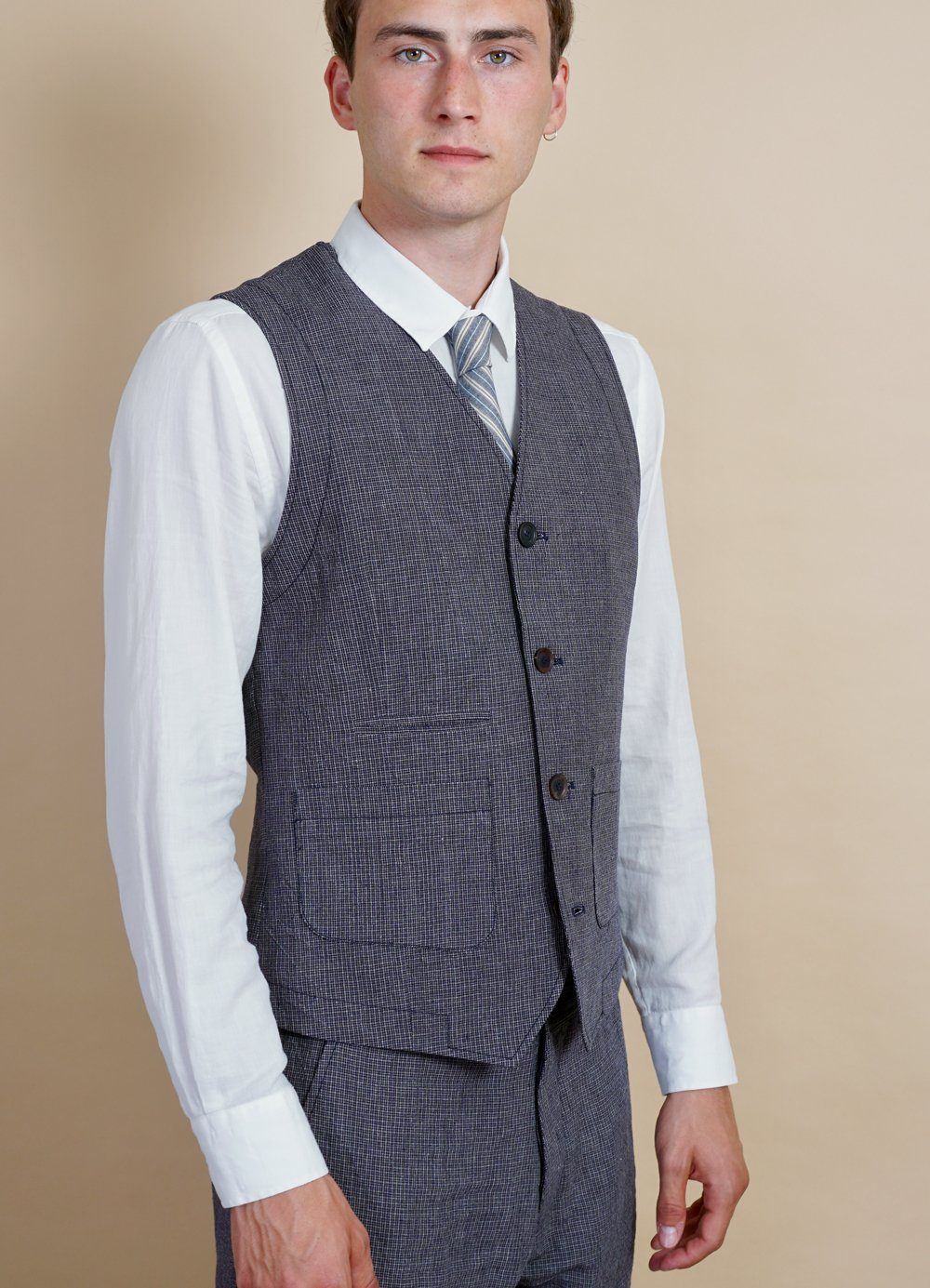 HANSEN GARMENTS - HALFDAN | Classic Waistcoat | River - HANSEN Garments