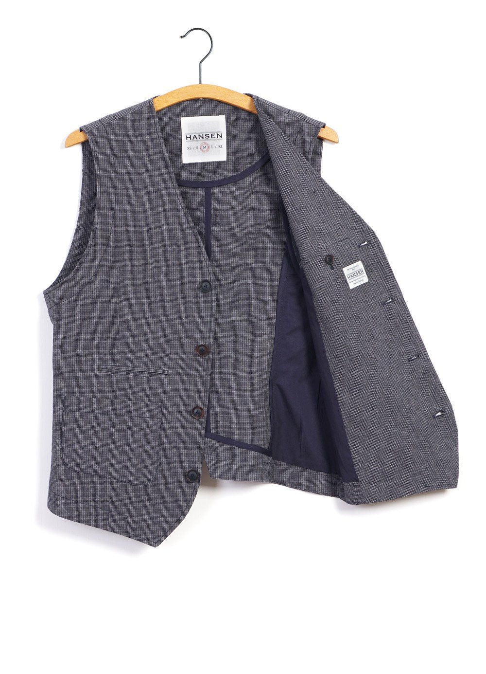 HANSEN GARMENTS - HALFDAN | Classic Waistcoat | River - HANSEN Garments