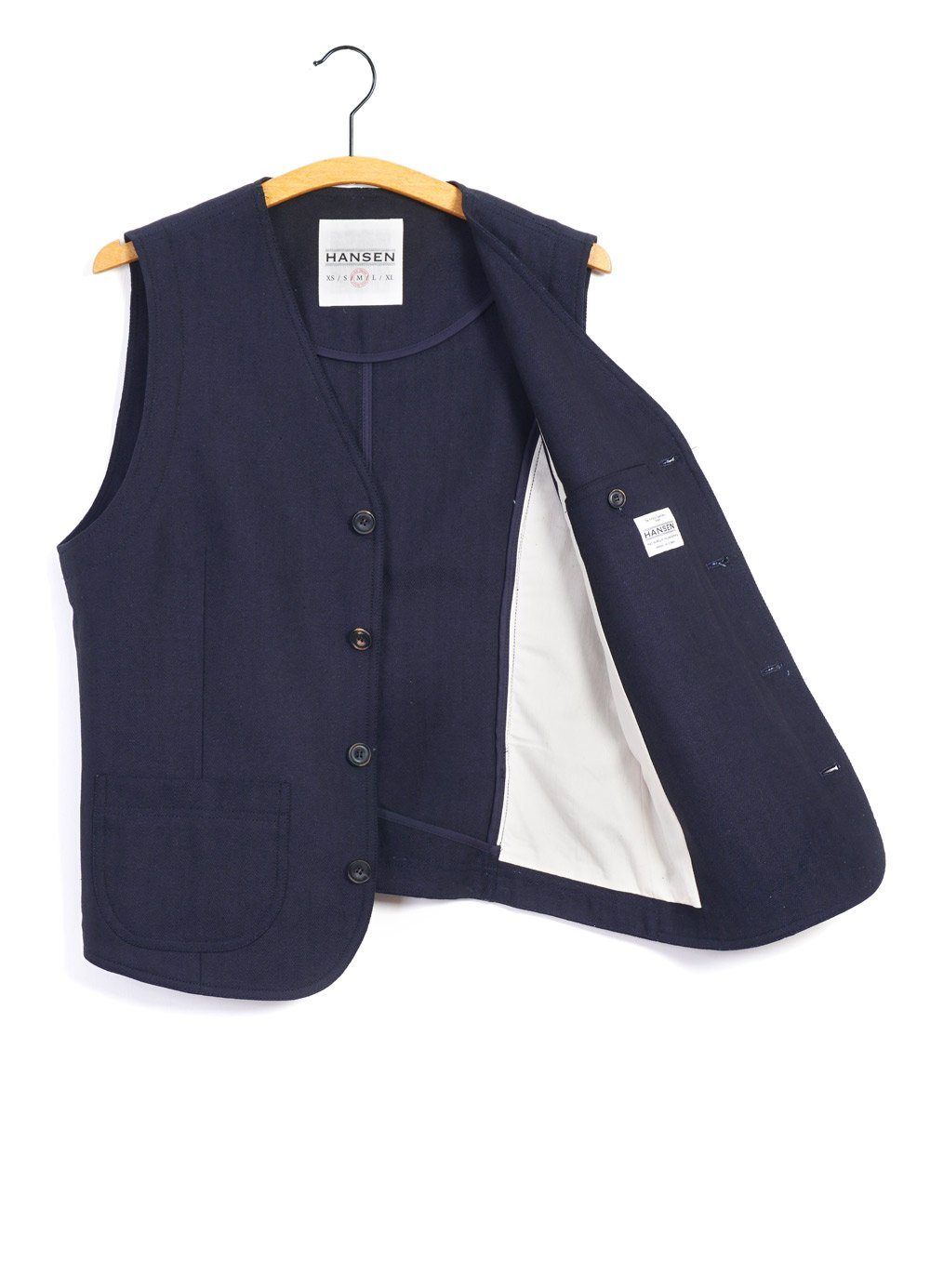 HANSEN GARMENTS - HARALD | Casual Waistcoat | Indigo - HANSEN Garments