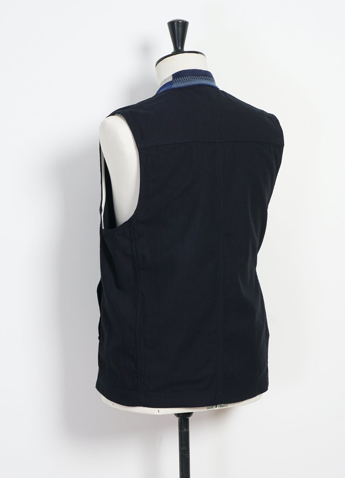 HANSEN GARMENTS - HAUK | Eastern Waistcoat | Indigo Herringbone - HANSEN Garments