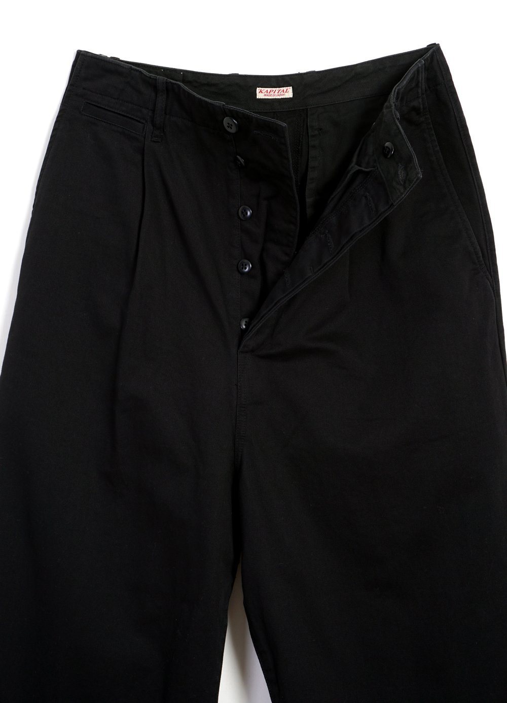 I BLACK CHINO Garments HANSEN WAISTED NIME | HIGH PANTS I