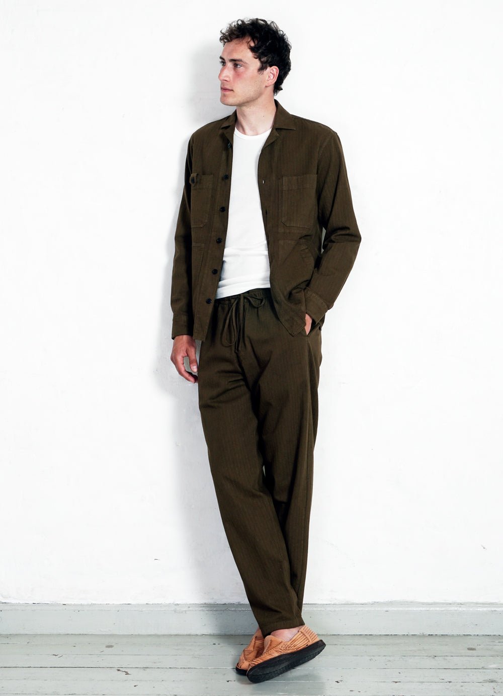 CASUAL DRAWSTRING SUIT PANT