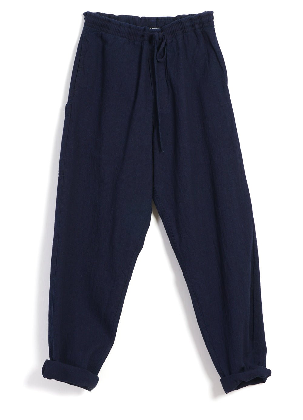 HANSEN GARMENTS - JACK | Casual Drawstring Pants | Waffle Indigo - HANSEN Garments