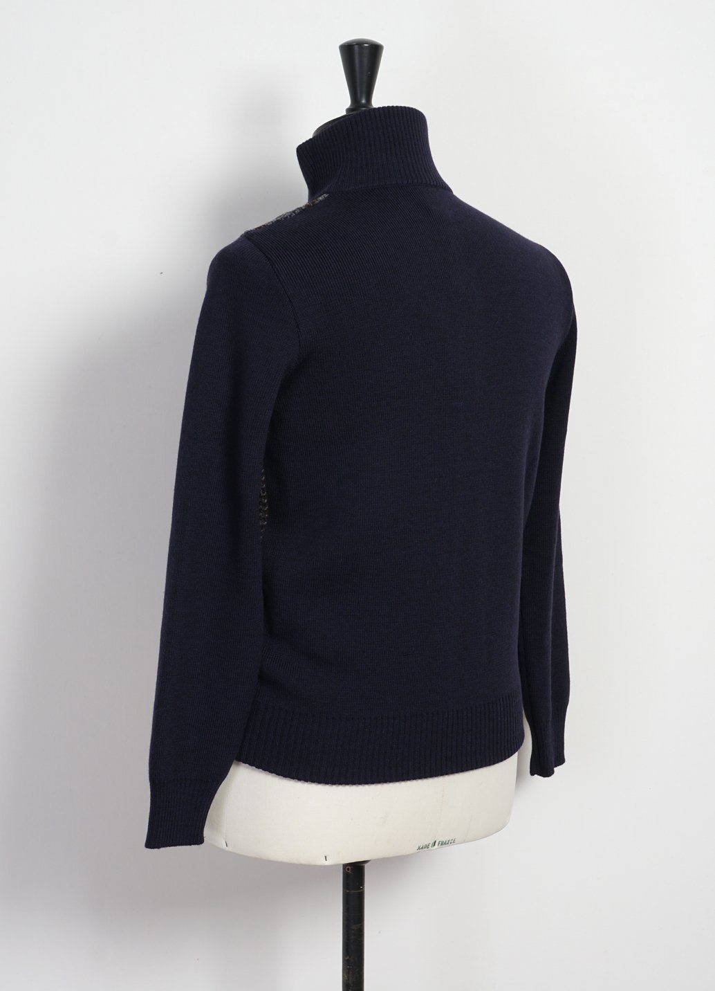 G.R.P - JACKET | Knitted Houndstooth Jacket | Blue/Grey - HANSEN Garments
