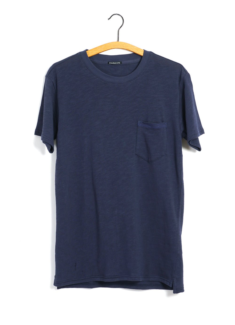 HANSEN GARMENTS - JAMES | Crew Neck Pocket T | Blue - HANSEN Garments