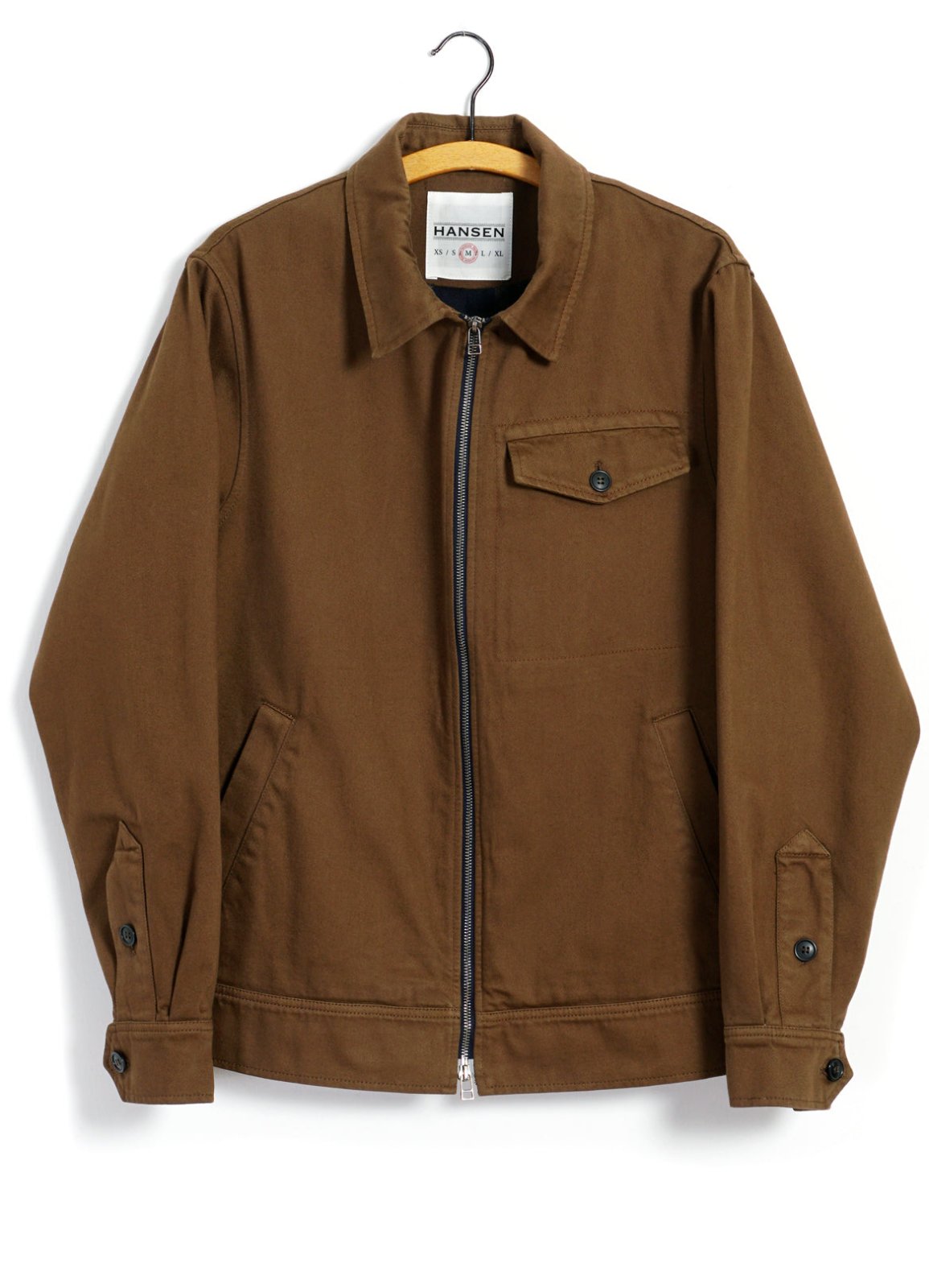 HANSEN GARMENTS - JARLE | Casual Zipper Jacket | Nut - HANSEN Garments