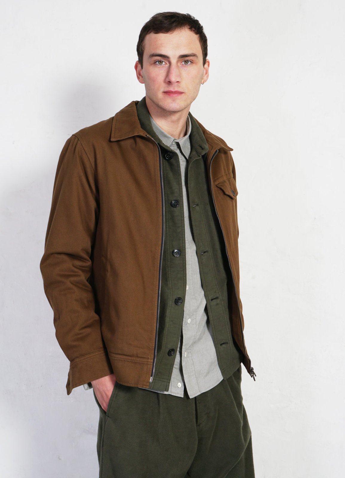 HANSEN GARMENTS - JARLE | Casual Zipper Jacket | Nut - HANSEN Garments