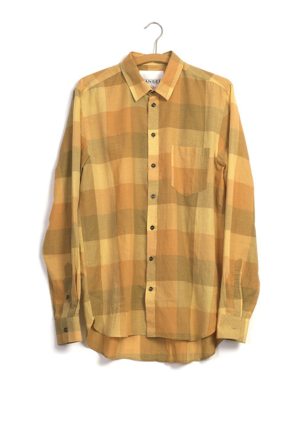 JESPER | Casual Chequered Shirt | Sunflower | €200 -HANSEN Garments- HANSEN Garments