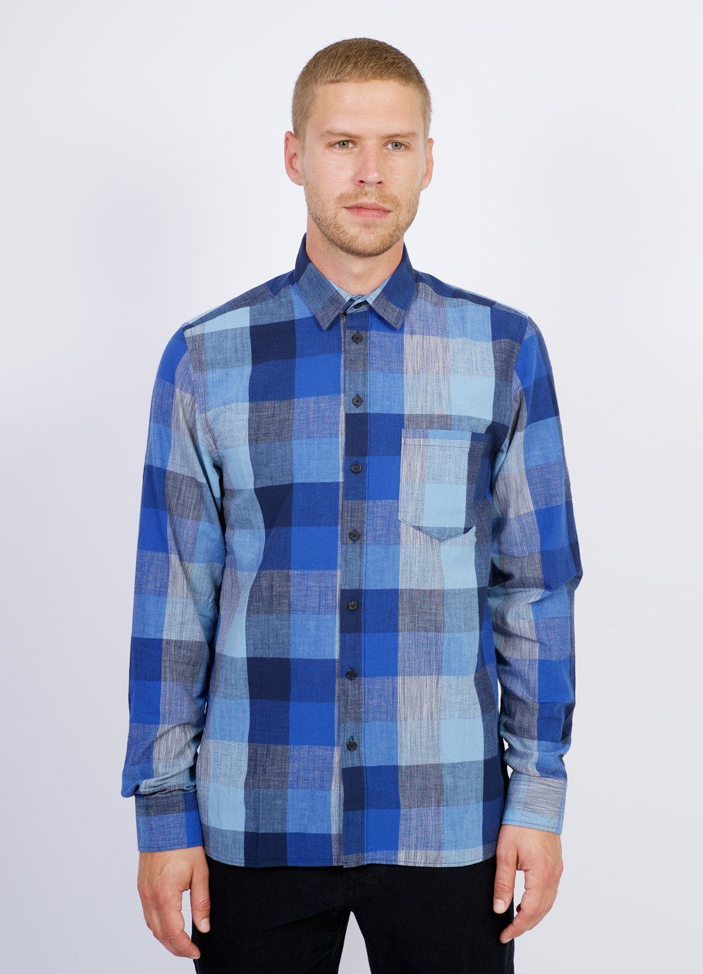 JESPER | Casual Shirt | Check Blues | €170 -HANSEN Garments- HANSEN Garments