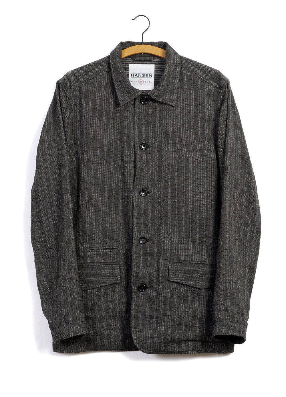 JOHANNES | Casual Blazer Jacket | Taupe Stripes -HANSEN Garments- HANSEN Garments