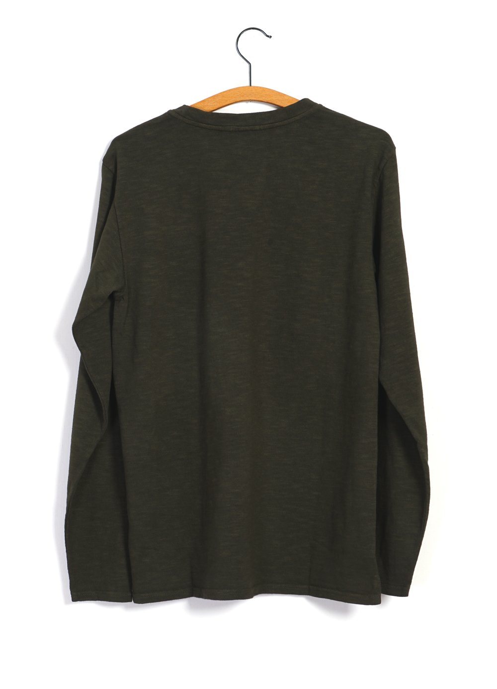 HANSEN GARMENTS - JONES | Long Sleeve Crew Neck Pocket T | Seaweed - HANSEN Garments