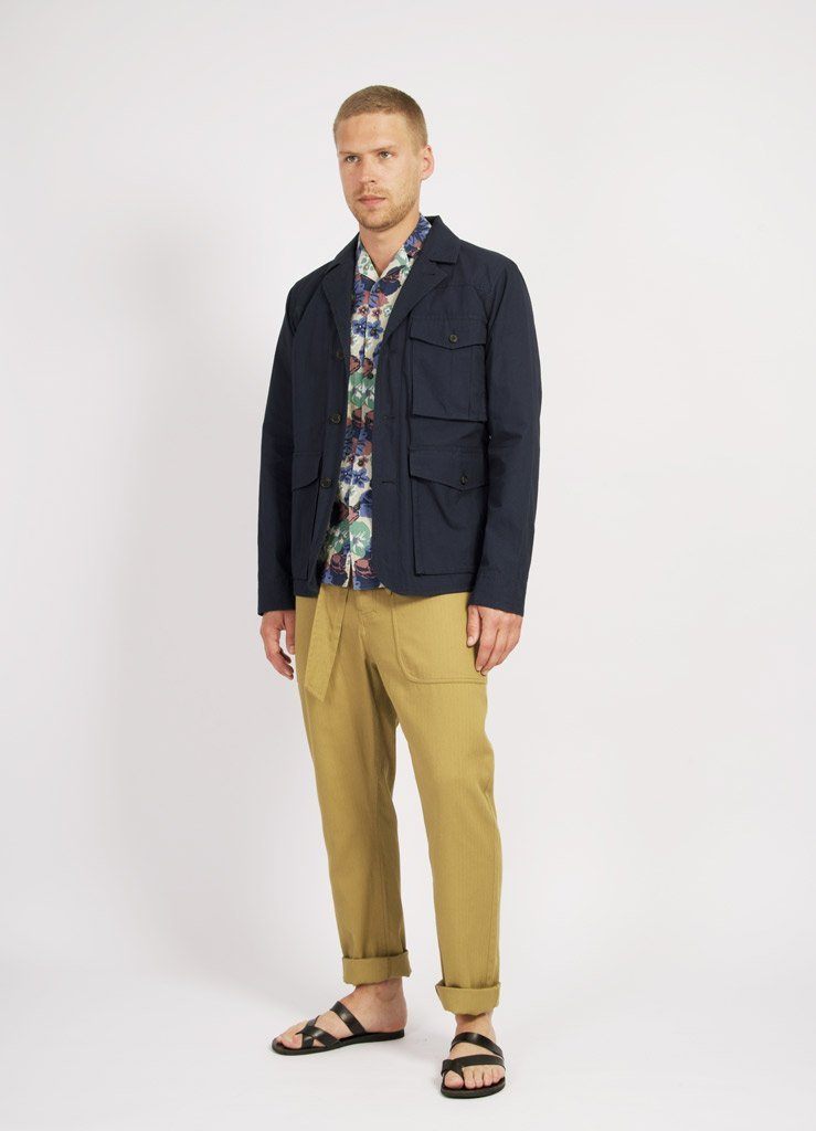 JONNY | Short Sleeve Shirt | Blue Print | €200 -HANSEN Garments- HANSEN Garments