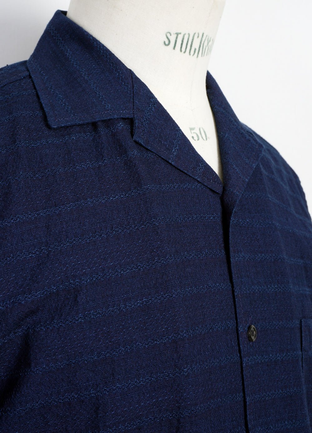 HANSEN GARMENTS - JONNY | Short Sleeve Shirt | Dobby Indigo - HANSEN Garments