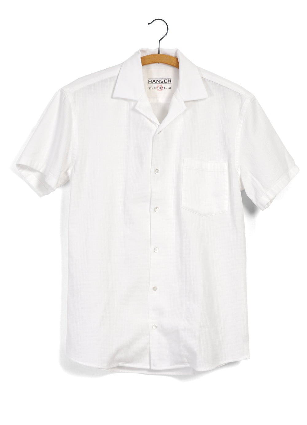 HANSEN GARMENTS - JONNY | Short Sleeve Shirt | Dobby White x2 - HANSEN Garments