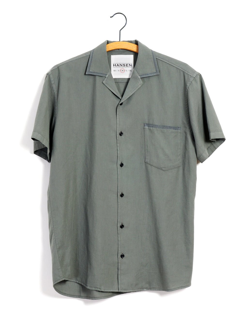 HANSEN GARMENTS - JONNY | Short Sleeve Shirt | Eucalyptus - HANSEN Garments