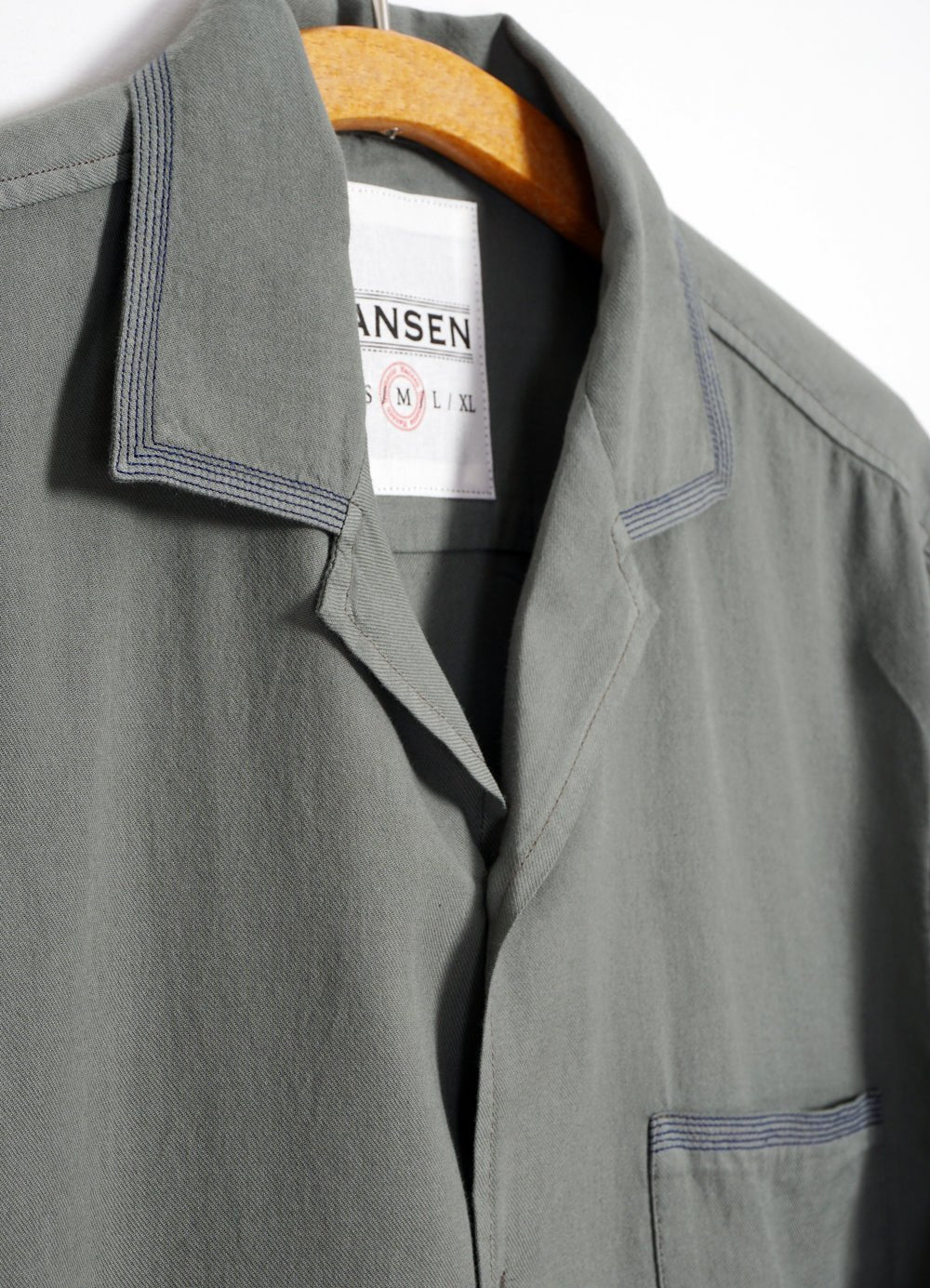 HANSEN GARMENTS - JONNY | Short Sleeve Shirt | Eucalyptus - HANSEN Garments