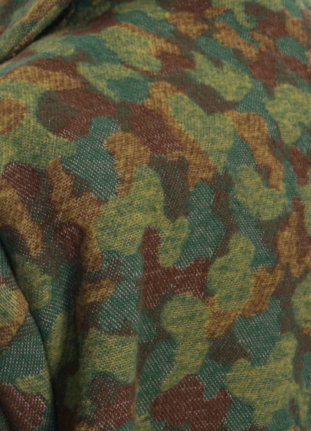 MONITALY - JUTE COAT | Oversized Coat With Belt | Green Jacquard Camo - HANSEN Garments