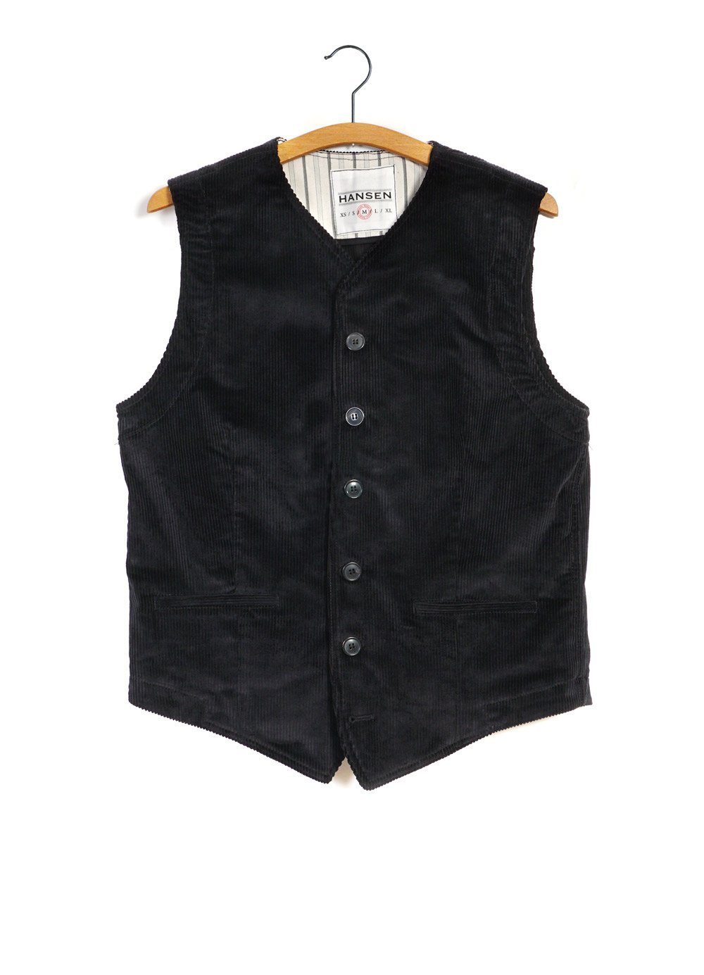 HANSEN Garments - KAJ | Casual Waistcoat | Black - HANSEN Garments