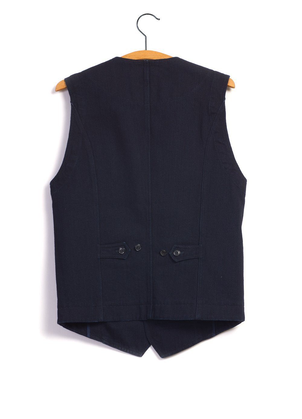 HANSEN GARMENTS - KAJ | Casual Waistcoat | Black Indigo - HANSEN Garments