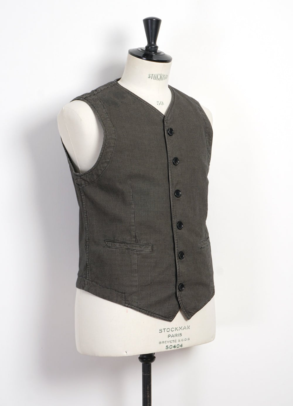 HANSEN GARMENTS - KAJ | Casual Waistcoat | Black Sand - HANSEN Garments