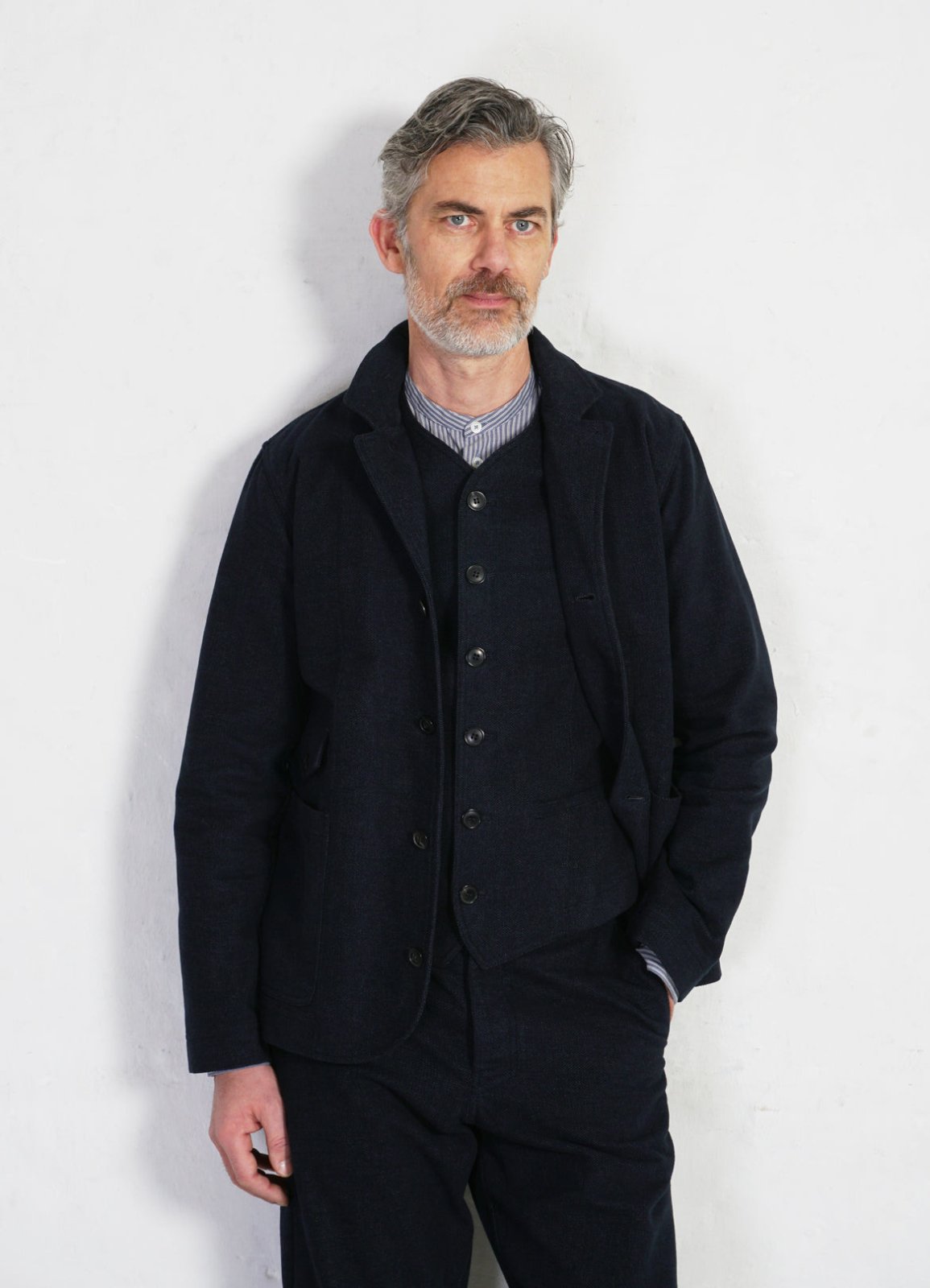 HANSEN GARMENTS - KAJ | Casual Waistcoat | Broken Blue - HANSEN Garments