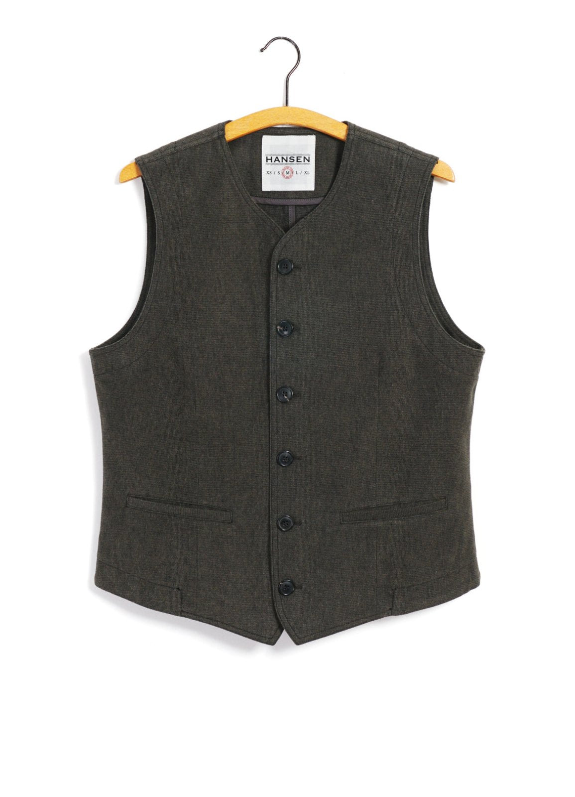 HANSEN GARMENTS - KAJ | Casual Waistcoat | Greenish - HANSEN Garments