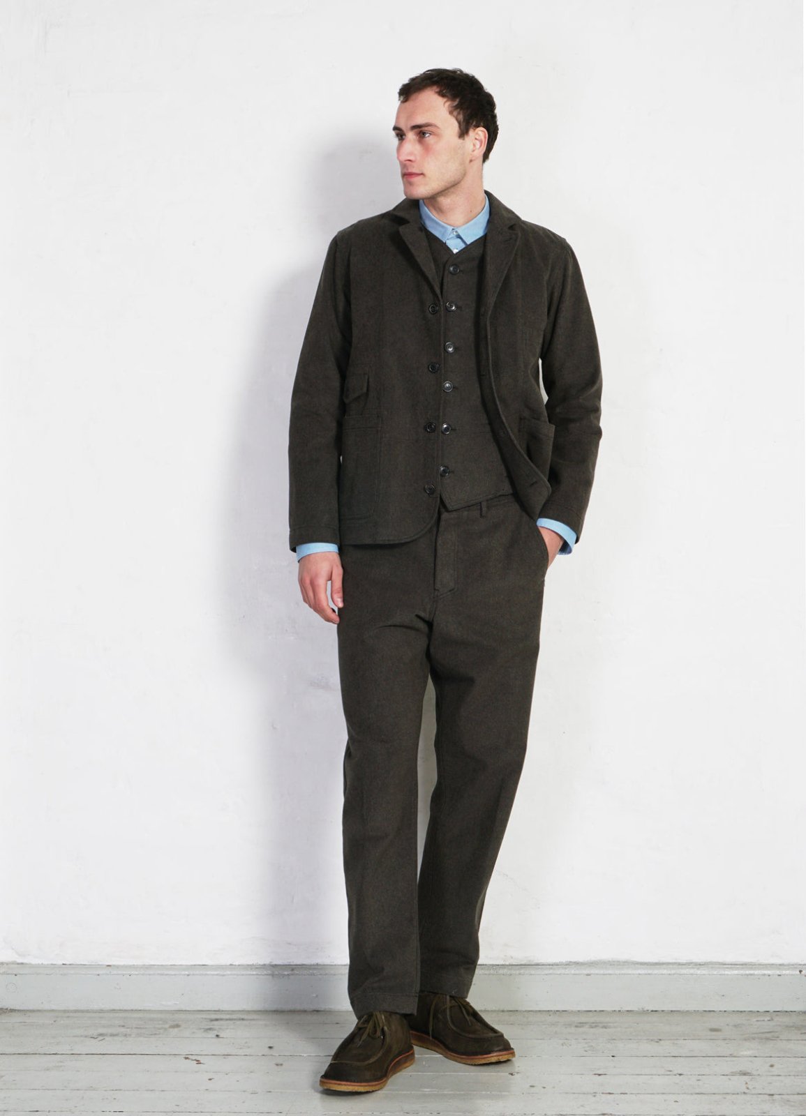 HANSEN GARMENTS - KAJ | Casual Waistcoat | Greenish - HANSEN Garments