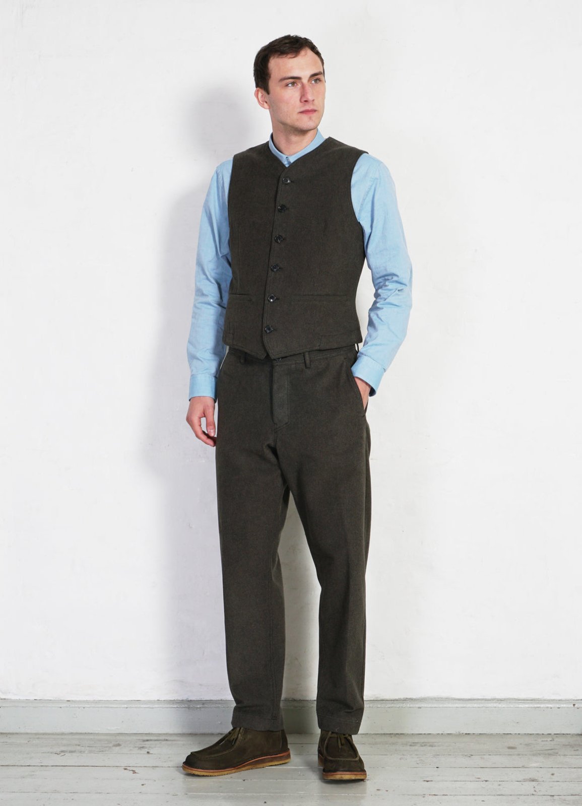 HANSEN GARMENTS - KAJ | Casual Waistcoat | Greenish - HANSEN Garments