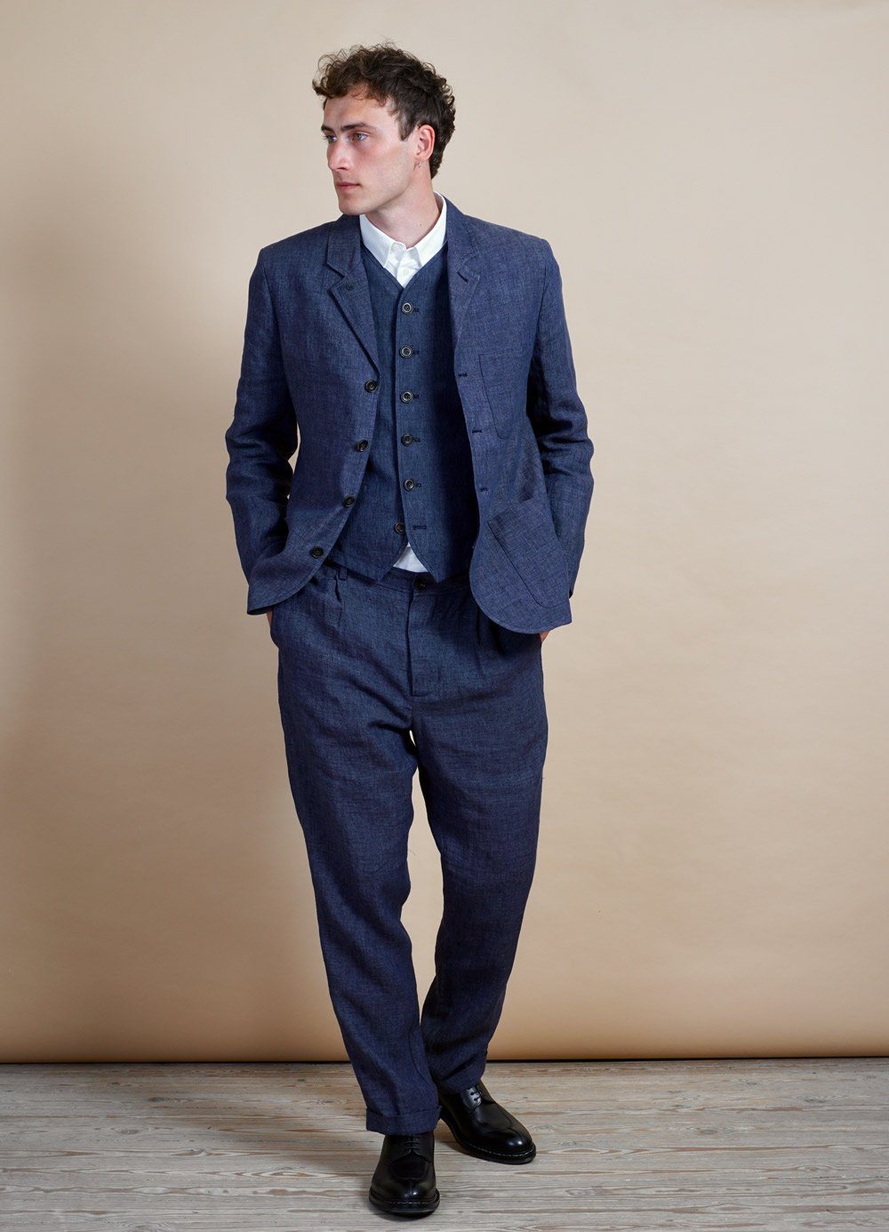 HANSEN GARMENTS - KALLE | Casual Classic Vest | Blue Delave - HANSEN Garments