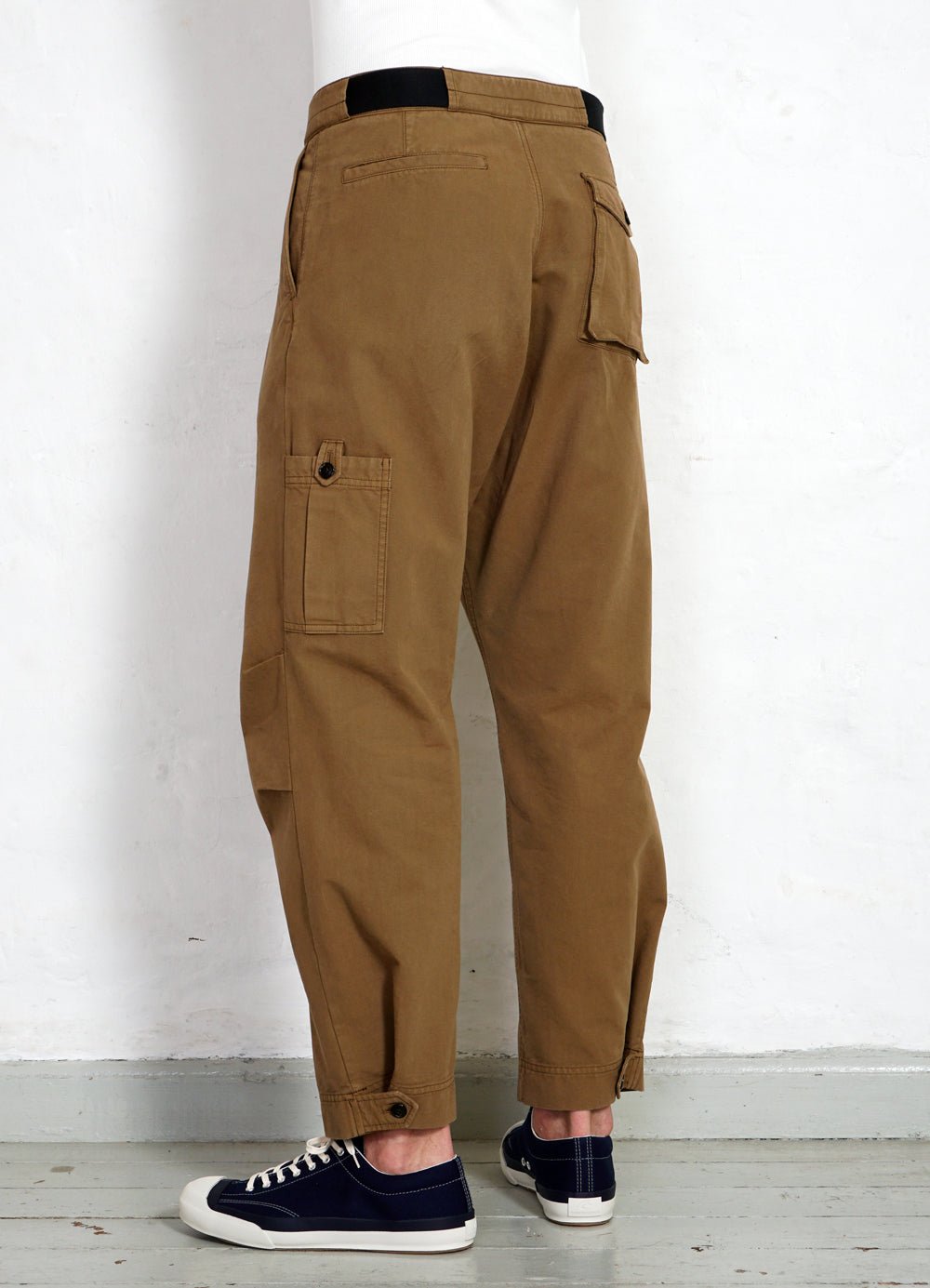 HANSEN GARMENTS - KARLO | Wide Cut Utility Trousers | Khaki - HANSEN Garments