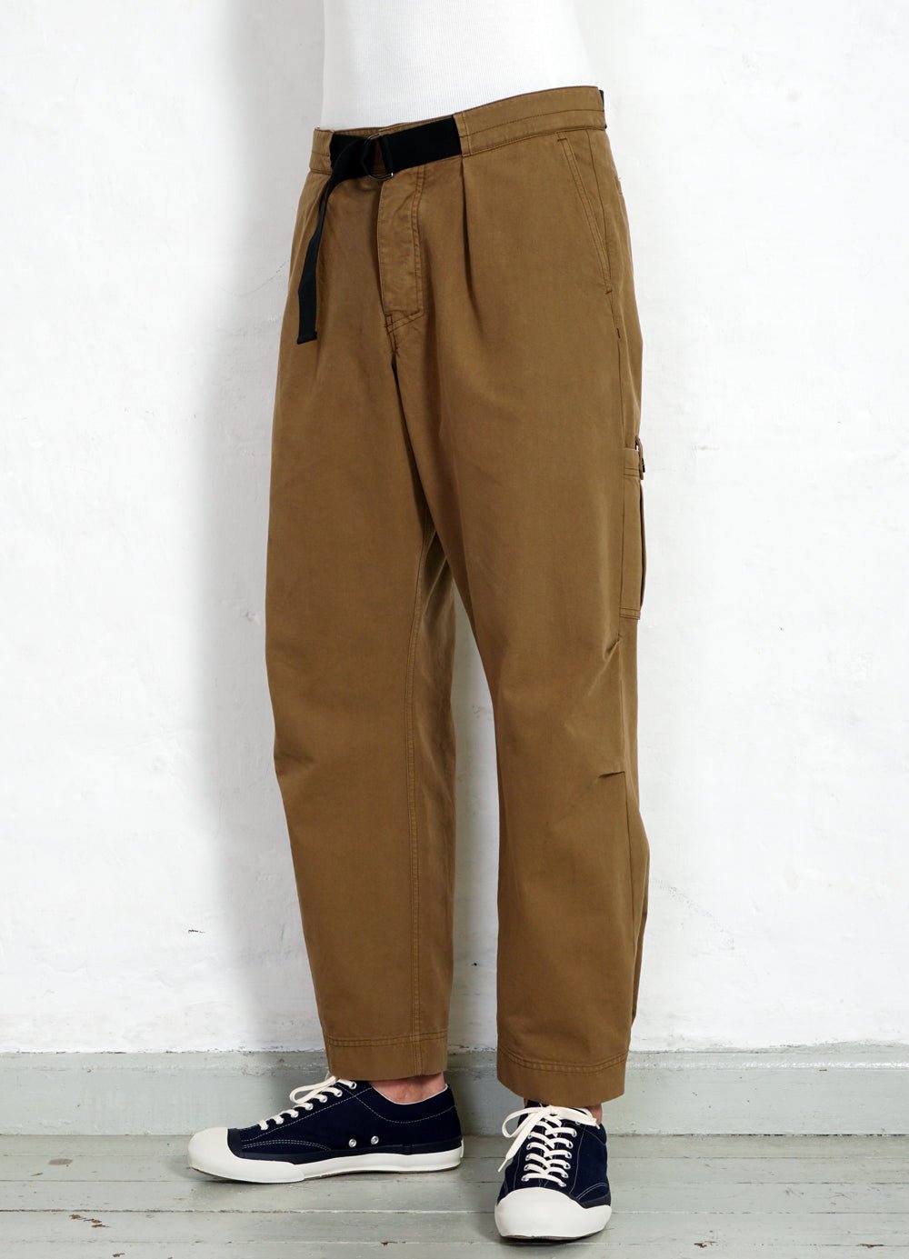 HANSEN GARMENTS - KARLO | Wide Cut Utility Trousers | Khaki - HANSEN Garments