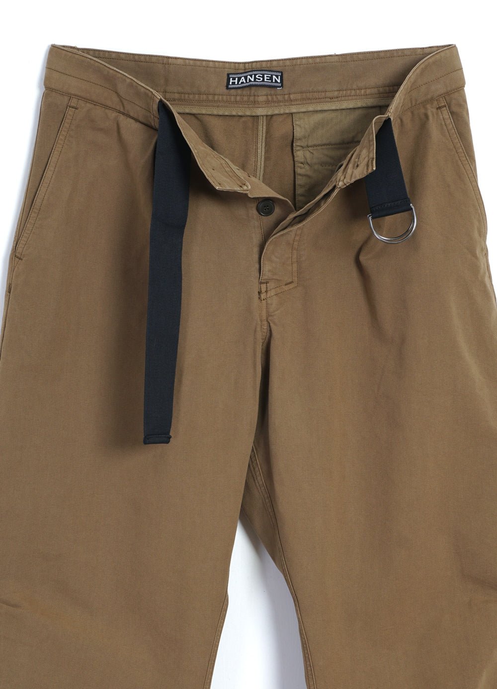 HANSEN GARMENTS - KARLO | Wide Cut Utility Trousers | Khaki - HANSEN Garments