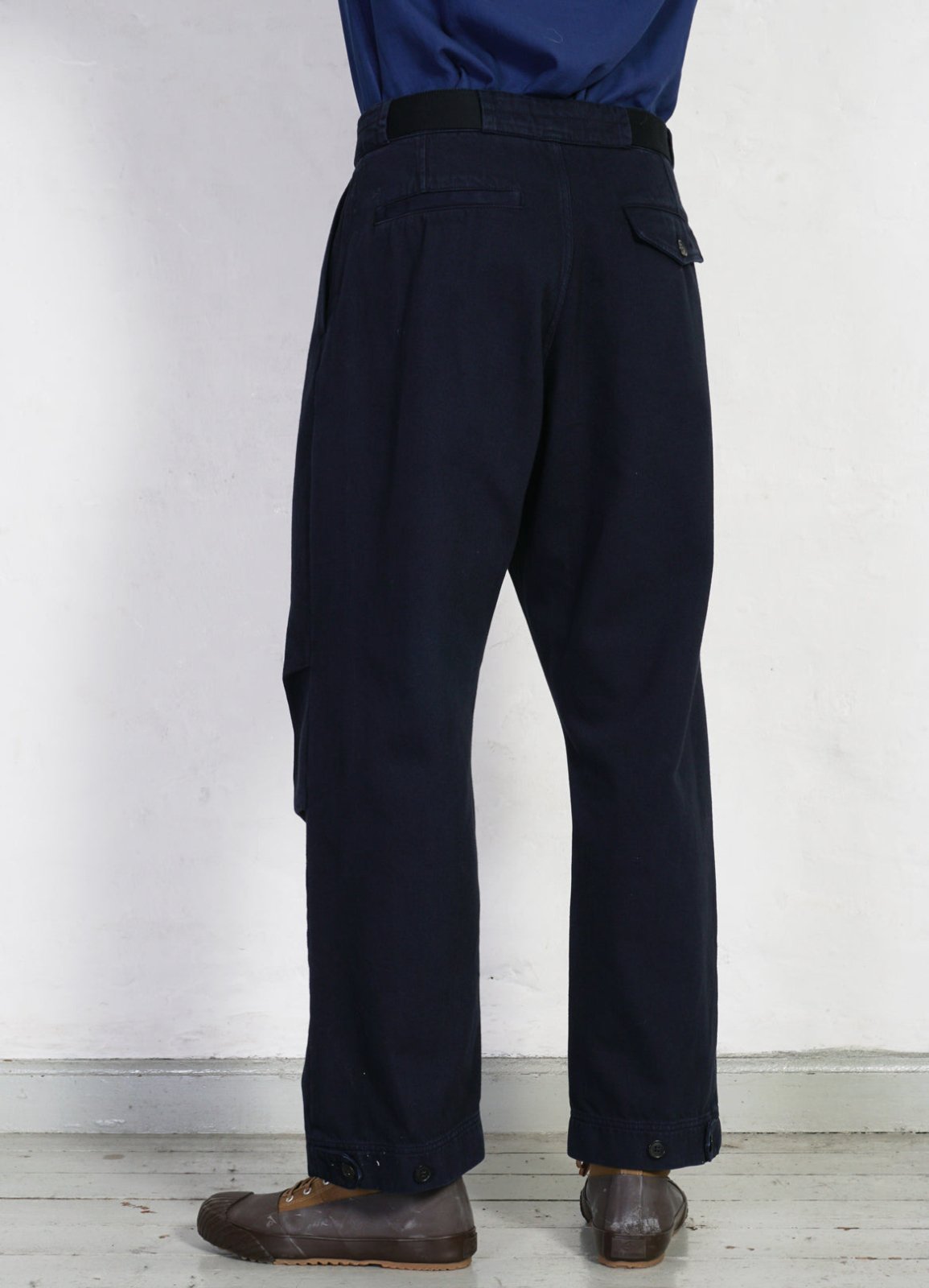 HANSEN GARMENTS - KARLO | Wide Cut Utility Trousers | Navy - HANSEN Garments