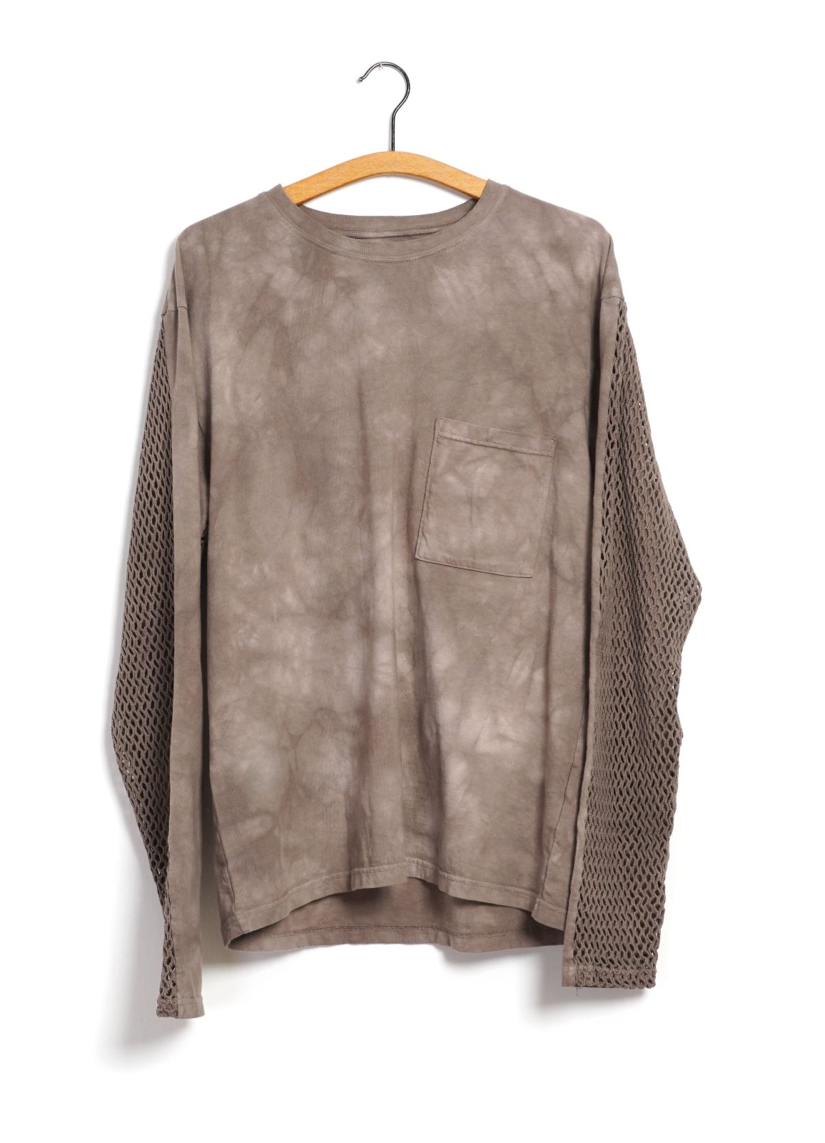 KAPITAL - KATABIRA | Mesh Long Sleeve Tee | Grey - HANSEN Garments