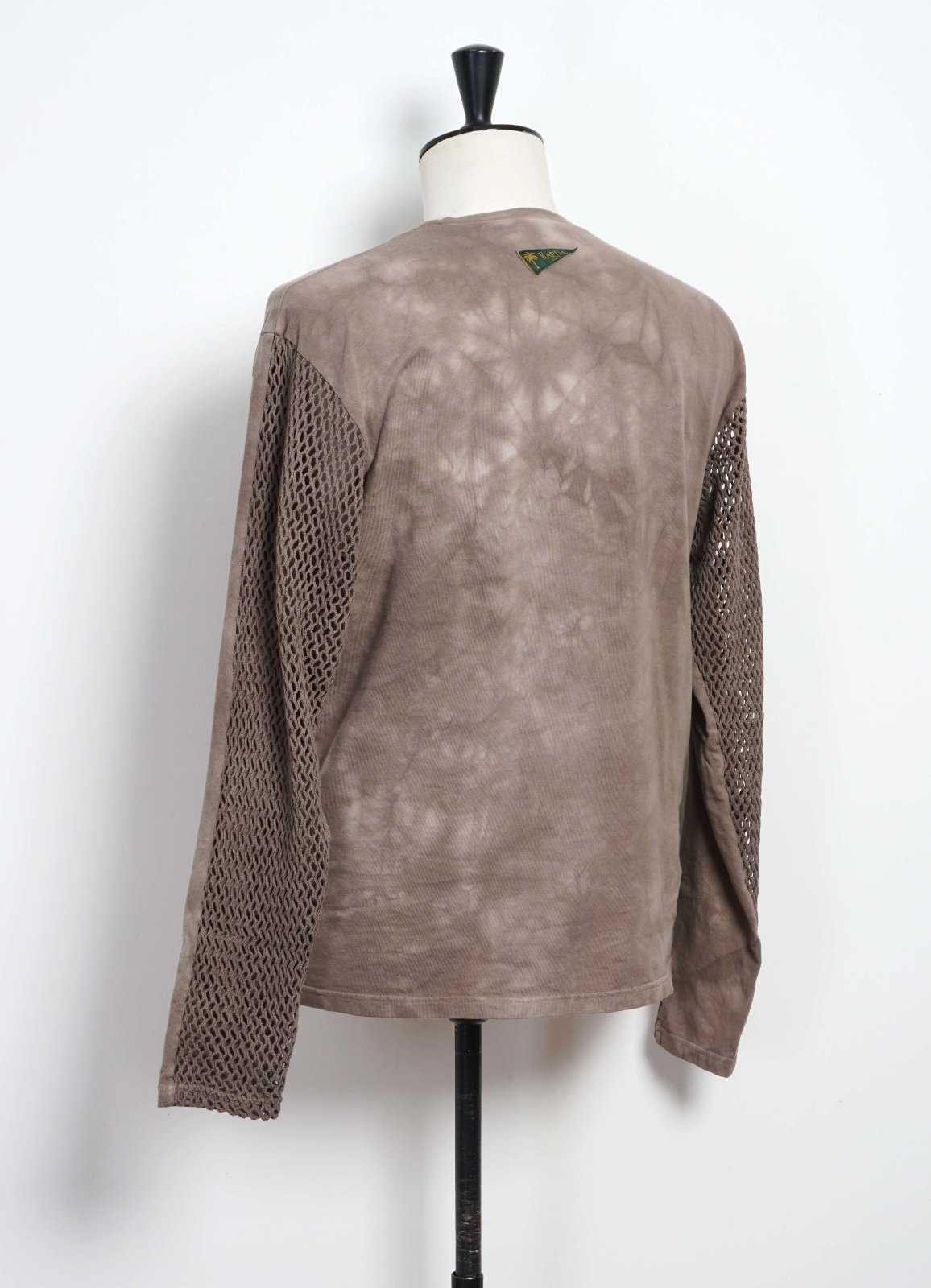 KAPITAL - KATABIRA | Mesh Long Sleeve Tee | Grey - HANSEN Garments