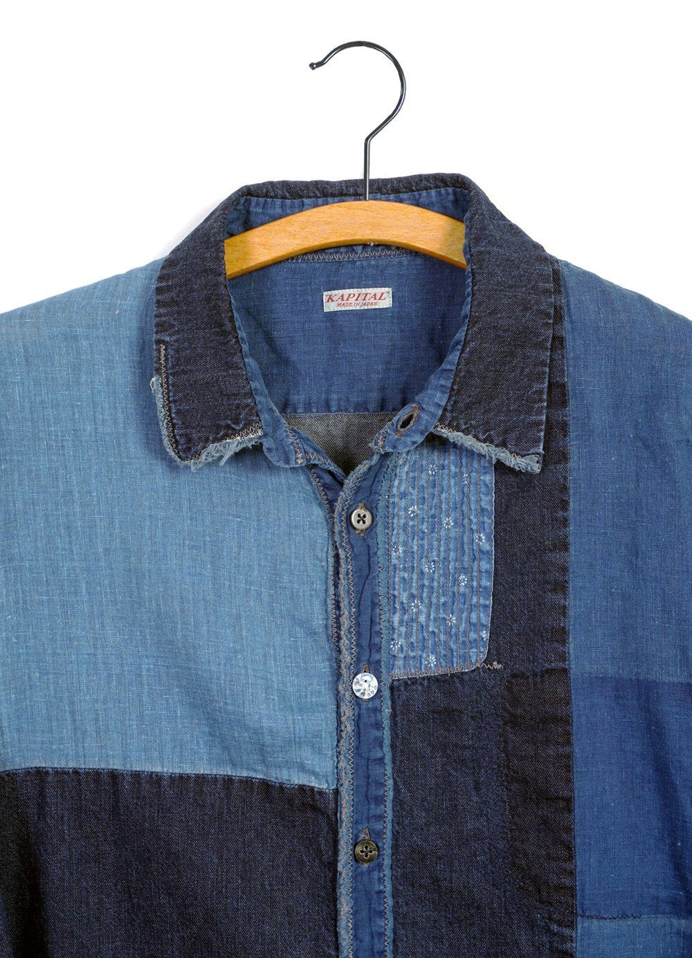 KATMANDU | Patchwork Shirt | Indigo | €380 -Kapital- HANSEN Garments