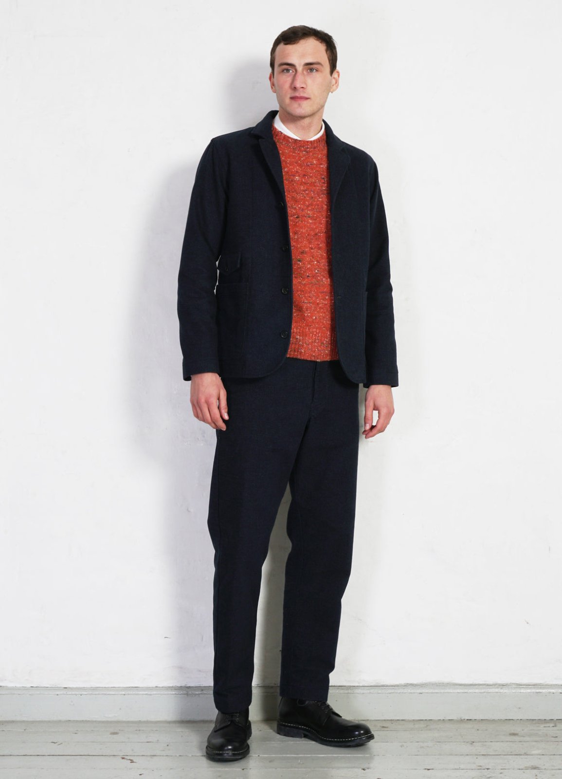 HANSEN GARMENTS - KEN | Wide Cut Trousers | Broken Blue - HANSEN Garments