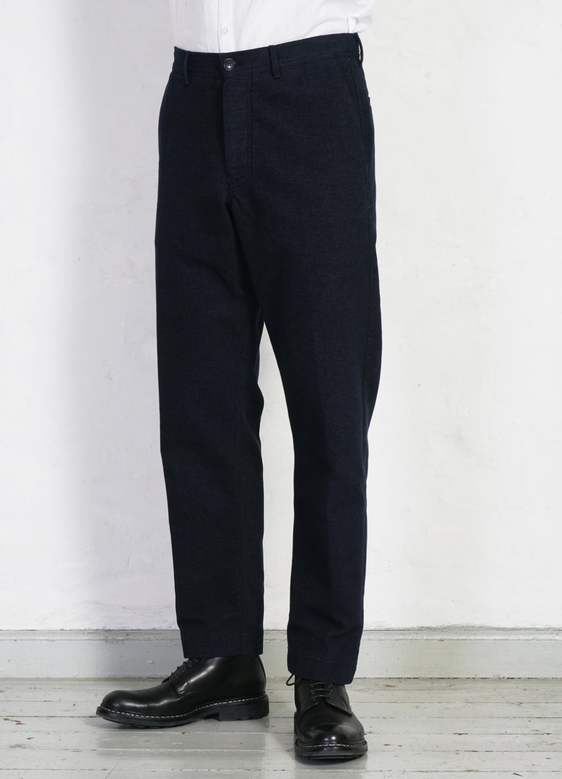 HANSEN GARMENTS - KEN | Wide Cut Trousers | Broken Blue - HANSEN Garments