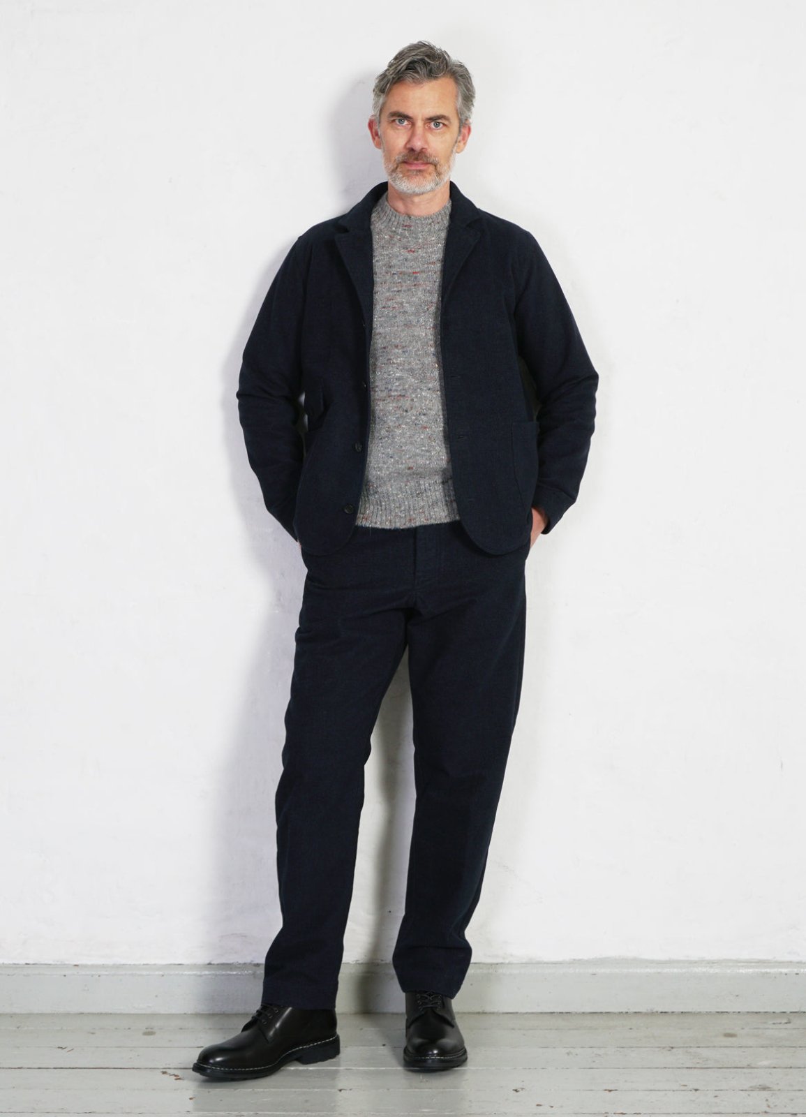 HANSEN GARMENTS - KEN | Wide Cut Trousers | Broken Blue - HANSEN Garments