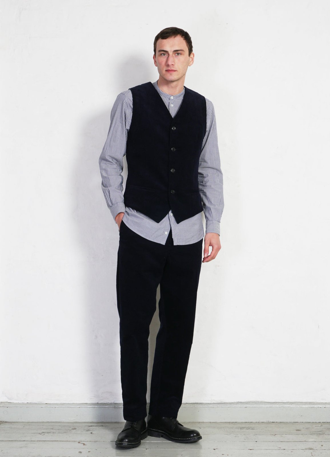 HANSEN GARMENTS - KEN | Wide Cut Trousers | Fluid Navy - HANSEN Garments