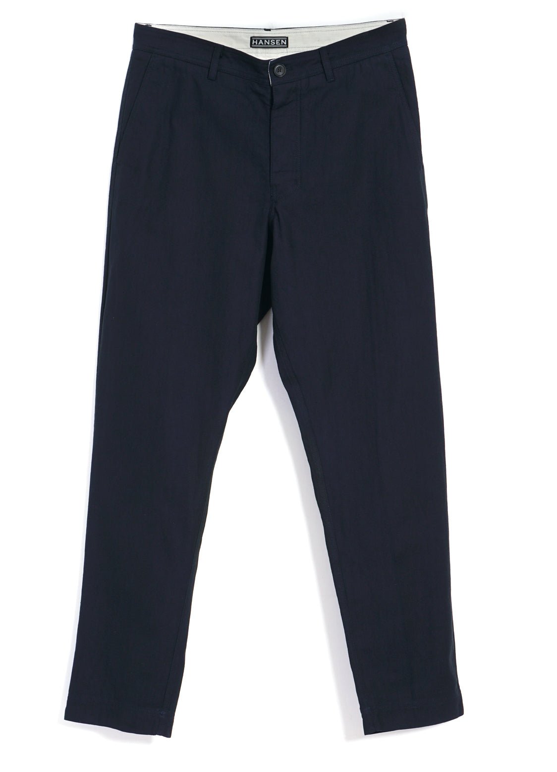 HANSEN GARMENTS - KEN | Wide Cut Trousers | Indigo Herringbone - HANSEN Garments