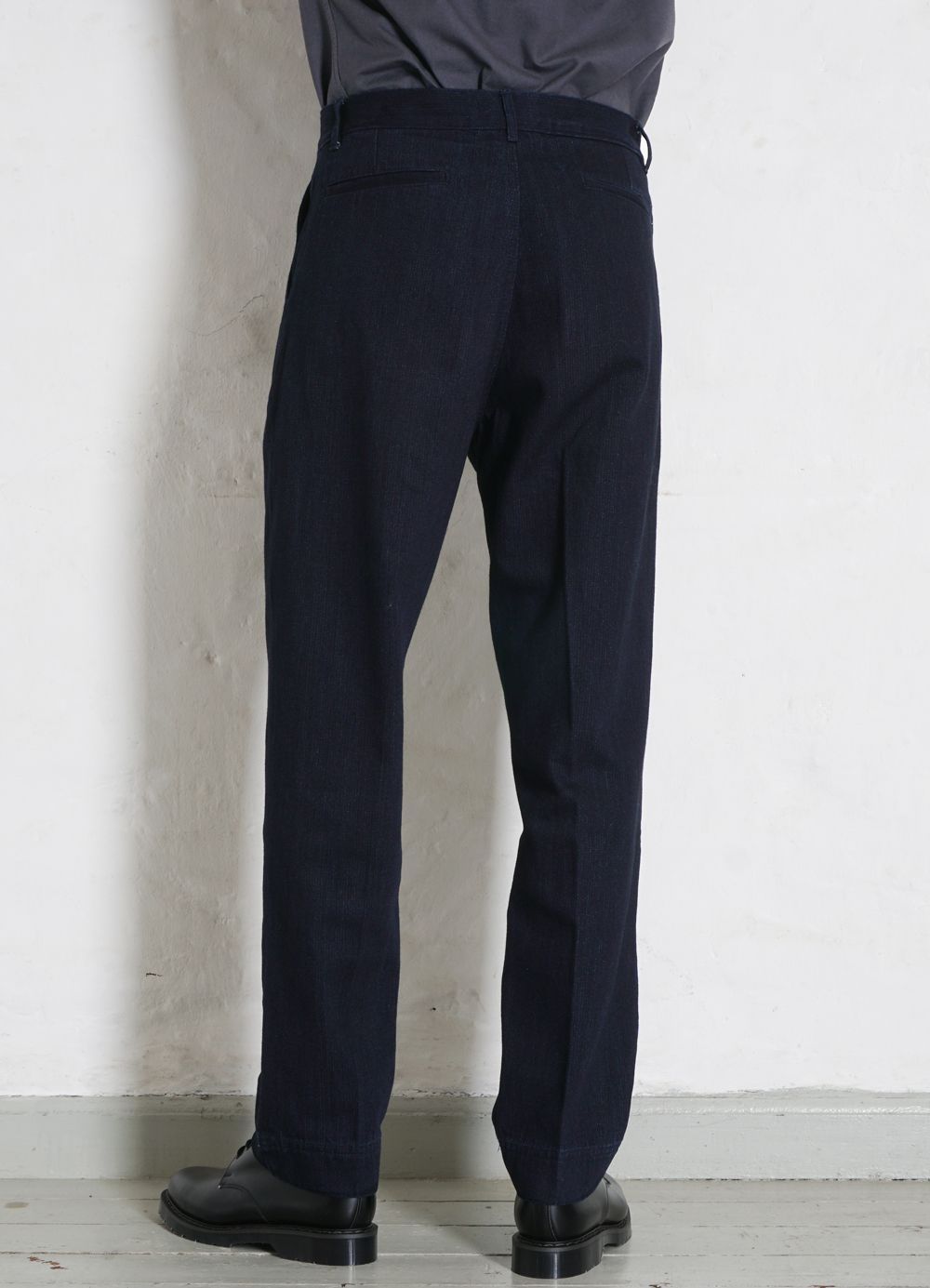 HANSEN GARMENTS - KEN | Wide Cut Work Trousers | Black Indigo - HANSEN Garments