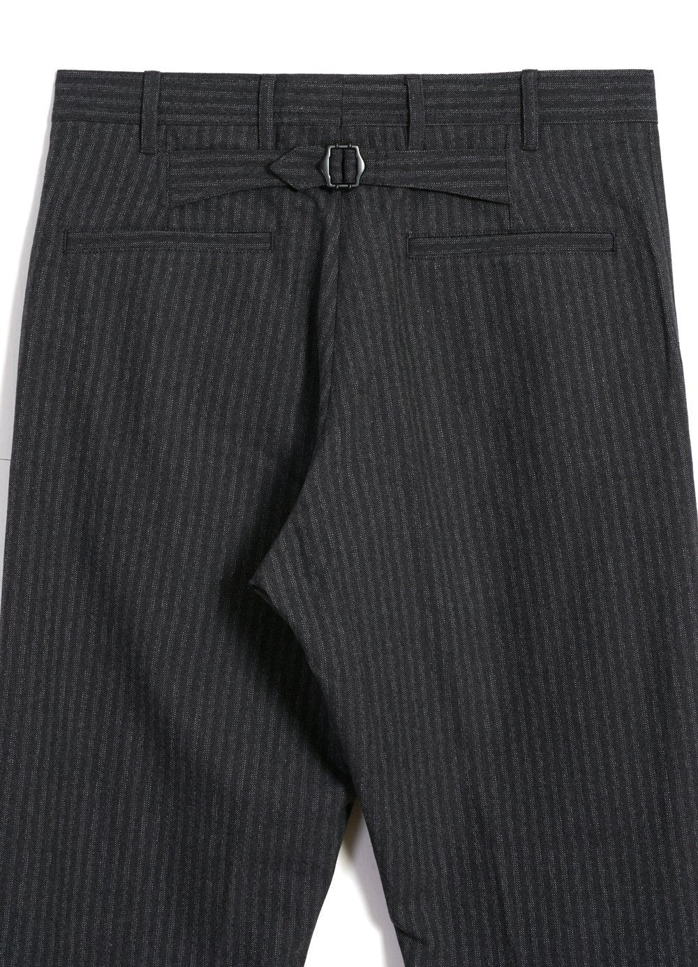 HANSEN GARMENTS - KIAN | Cinch Back Wide Trousers | Grey Pin - HANSEN Garments
