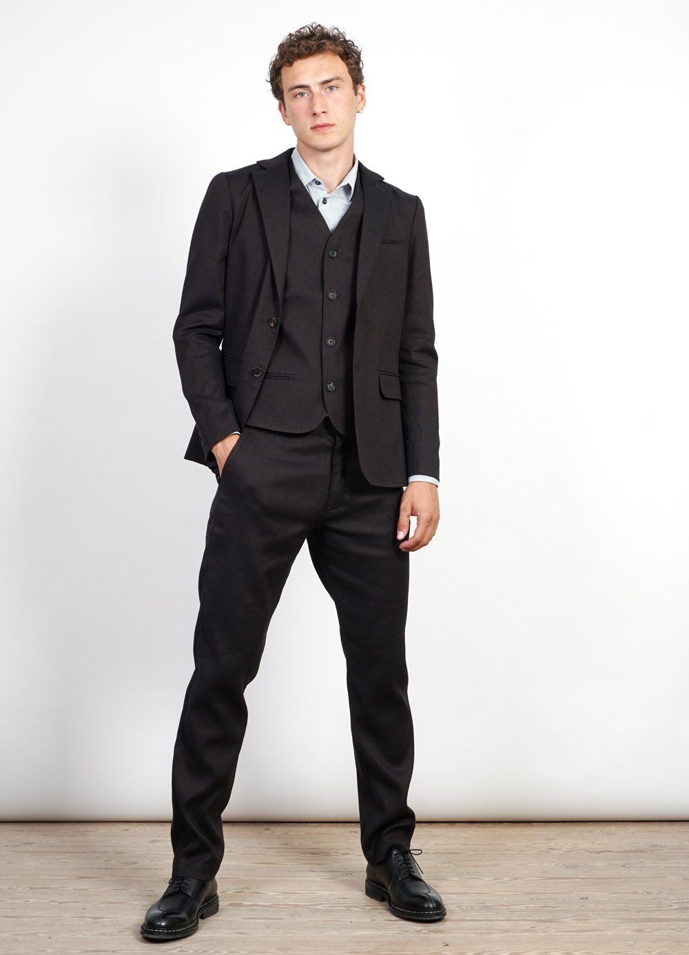 KRISTIAN | Two Button Blazer | Coffee Melange -HANSEN Garments- HANSEN Garments