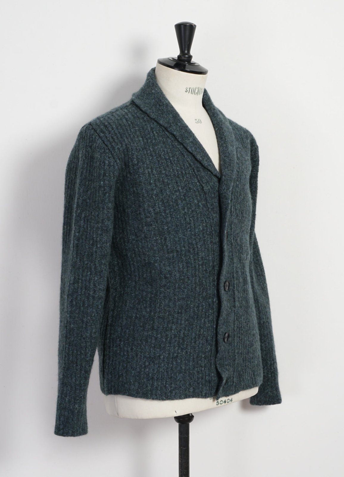 HANSEN GARMENTS - LARSEN | Shawl Collar Cardigan | Petrolium - HANSEN Garments
