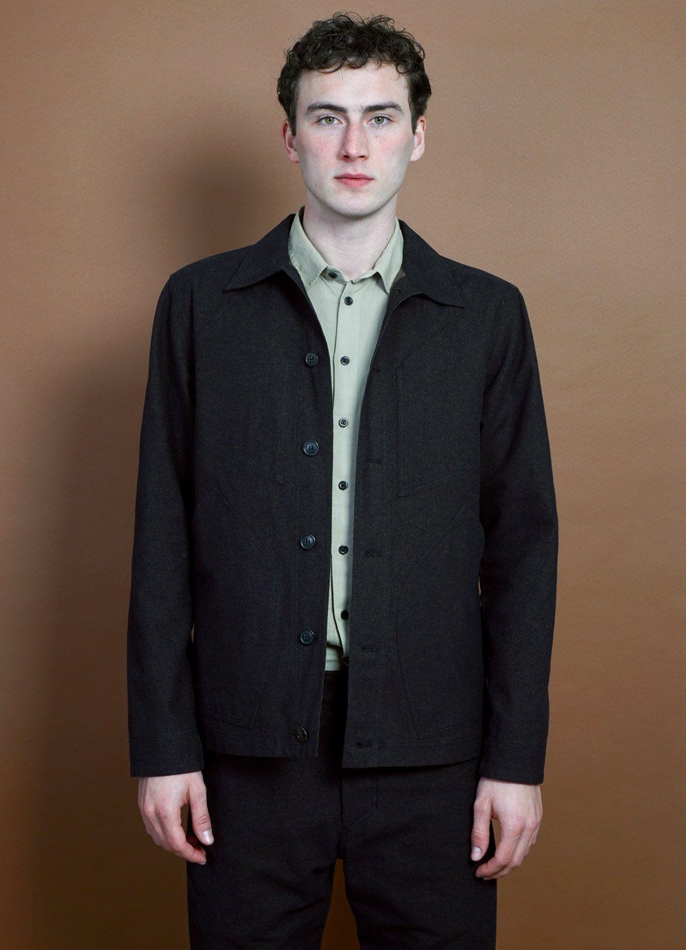 HANSEN Garments - LAURITZ | Refined Work Jacket | Nero - HANSEN Garments